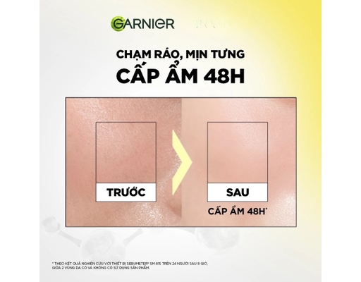 Kem Dưỡng Ẩm Kết Cấu Mochi Dưỡng Da Đàn Hồi, Căng Mọng Mochi Niacianamide & Peptide Dry Touch Cream 30ml GARNIER ảnh 5