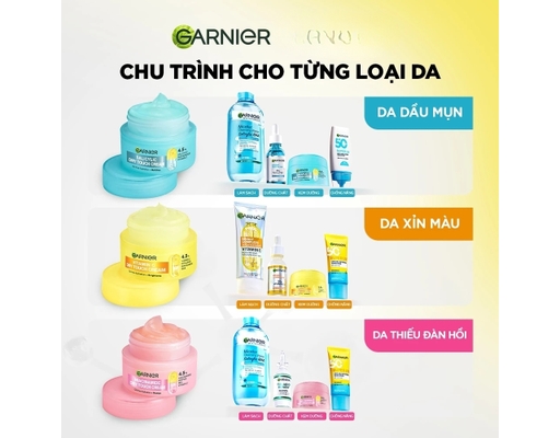 Kem Dưỡng Ẩm Kết Cấu Mochi Kiềm Dầu Cho Da Dầu Mụn Mochi Salicylic & Niacinamide Dry Touch Cream 30ml GARNIER ảnh 8