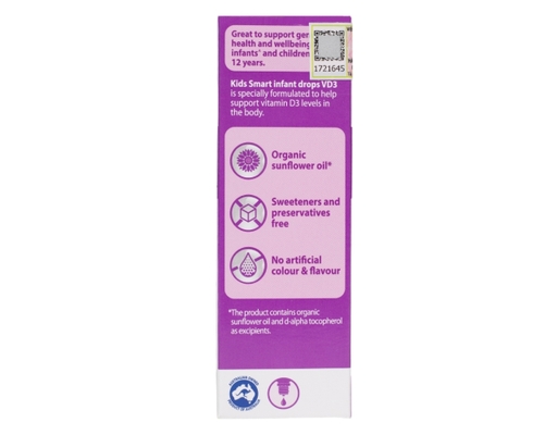 Thực Phẩm Bảo Vệ Sức Khỏe Hỗ Trợ Bổ Sung Vitamin D3 Cho Trẻ Smart Infant Drops Vitamin D3 13ml Nature's Way ảnh 2
