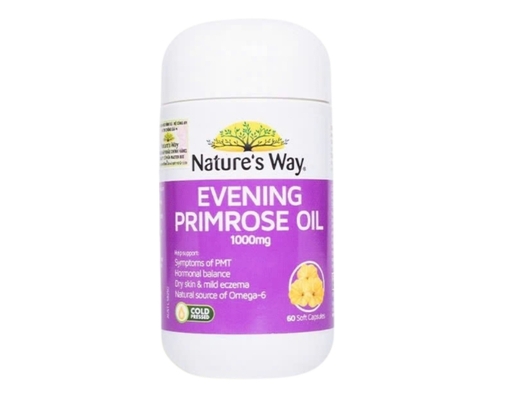 Thực Phẩm Bảo Vệ Sức Khỏe Bổ Sung Gamma Linolenic Acid Và Tinh Dầu Hoa Anh Thảo Evening Primrose Oil 1000mg 60 Viên Nature's Way ảnh 0