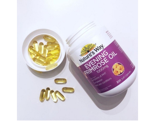 Thực Phẩm Bảo Vệ Sức Khỏe Bổ Sung Gamma Linolenic Acid Và Tinh Dầu Hoa Anh Thảo Evening Primrose Oil 1000mg 60 Viên Nature's Way ảnh 3