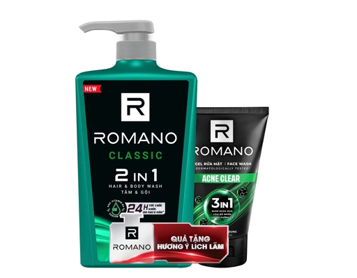 Sữa Tắm Gội 2In1 Classic 650g ROMANO ảnh 0