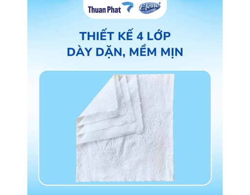 Giấy Vệ Sinh Xanh 3 Lớp Không Lõi 10 Cuộn Elène ảnh 5