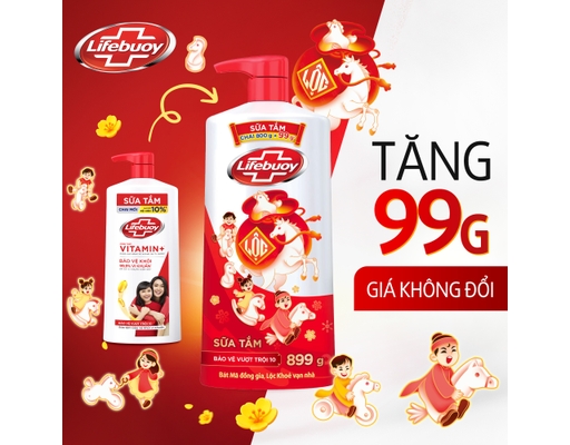 Sữa Tắm Bảo Vệ Vượt Trội 10 Diệt Khuẩn 800g Lifebuoy ảnh 4