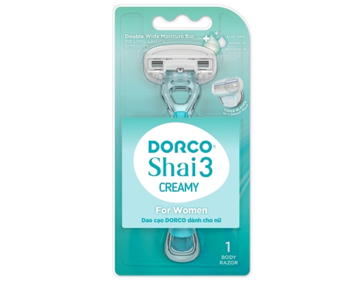 Dao Cạo Body 3 Lưỡi Shai 3 Creamy LTRA100PG-1B - 1 Dao Cạo DORCO ảnh 0