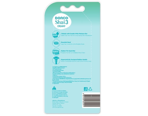 Dao Cạo Body 3 Lưỡi Shai 3 Creamy LTRA100PG-1B - 1 Dao Cạo DORCO ảnh 1