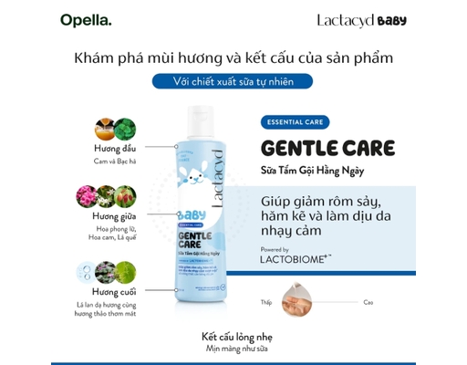 Sữa Tắm Gội Trẻ Em Baby Gentle Care 500ml Lactacyd ảnh 4