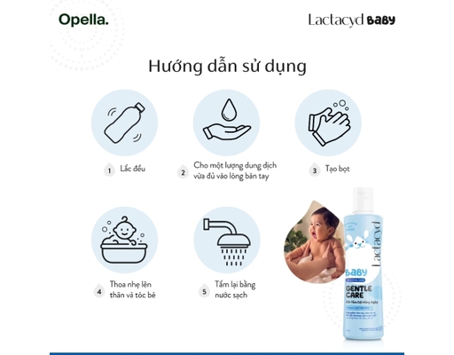 Sữa Tắm Gội Trẻ Em Baby Gentle Care 500ml Lactacyd ảnh 5