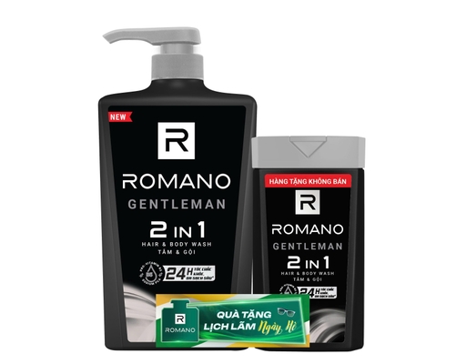 Sữa Tắm Gội 2In1 Gentleman 650g ROMANO ảnh 0