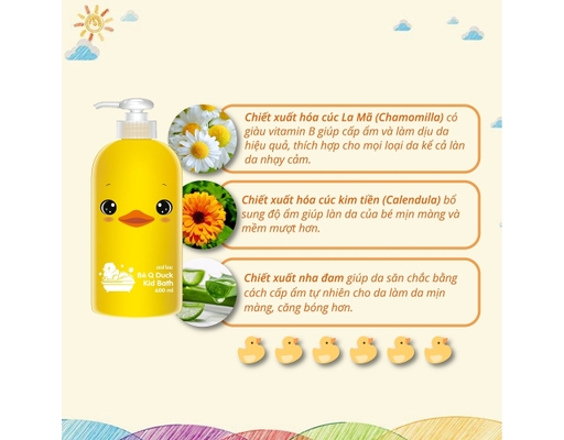 Sữa Tắm Giúp Kháng Khuẩn Q Duck 850ml AuFine ảnh 2