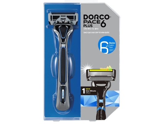 Dao Cạo Râu 6 Lưỡi Pace 6 Plus SXA5001-PT - 1 Cán + 1 Đầu Dao Cạo DORCO ảnh 0