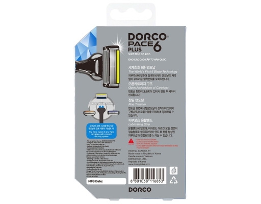 Dao Cạo Râu 6 Lưỡi Pace 6 Plus SXA5001-PT - 1 Cán + 1 Đầu Dao Cạo DORCO ảnh 1