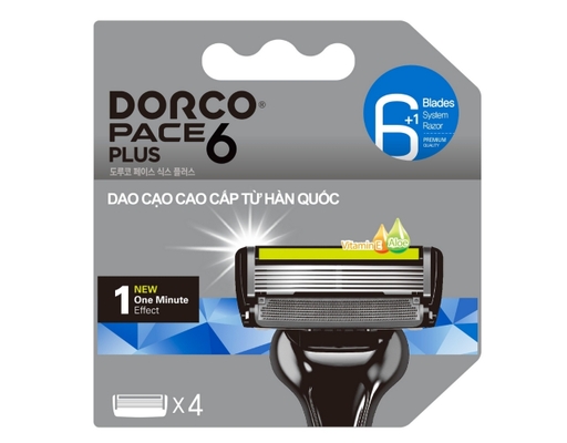 Đầu Dao Cạo Râu 6 Lưỡi Pace 6 Plus SXA5040-B - 4 Đầu Dao Cạo DORCO ảnh 0