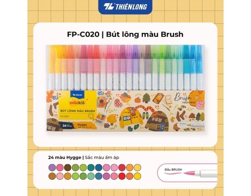 Bút Lông Màu FP-C020 Hygee 24 Màu Thiên Long ảnh 2