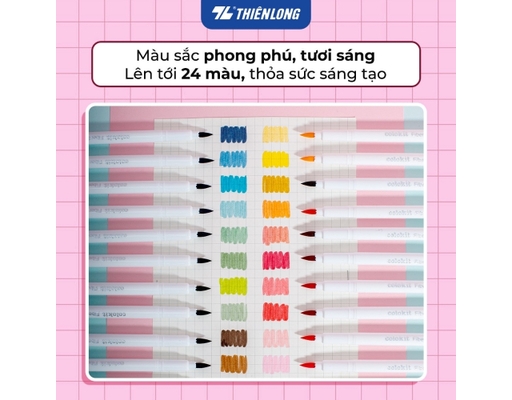 Bút Lông Màu FP-C020 Hygee 24 Màu Thiên Long ảnh 6