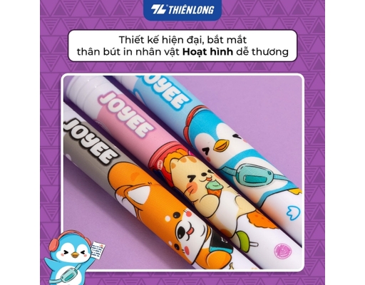 Bút Gel GEL-067 Mực Đen Thiên Long ảnh 2