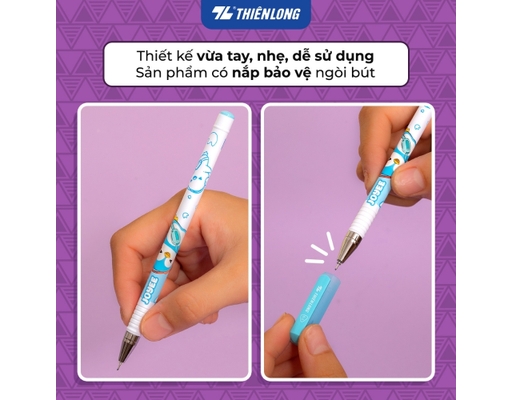 Bút Gel GEL-067 Mực Đen Thiên Long ảnh 5