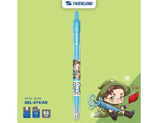 Bút Gel GEL-074/AK Mực Xanh Thiên Long ảnh 1