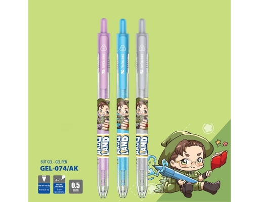 Bút Gel GEL-074/AK Mực Xanh Thiên Long ảnh 2