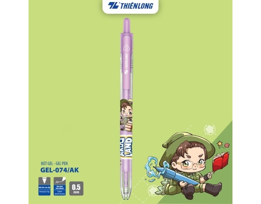Bút Gel GEL-074/AK Mực Tím Thiên Long ảnh 1