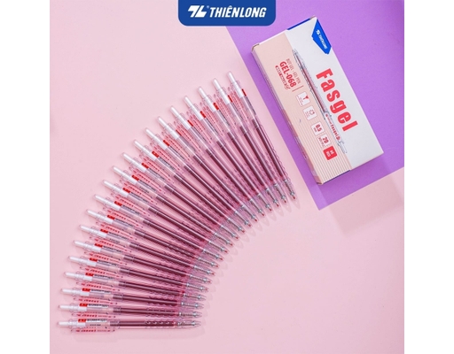 Bút Gel GEL-068 Mực Đỏ Thiên Long ảnh 1
