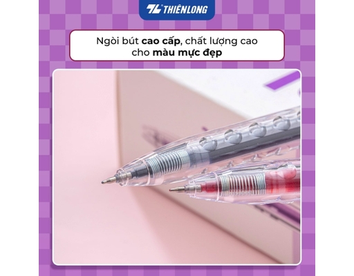 Bút Gel GEL-068 Mực Đỏ Thiên Long ảnh 3
