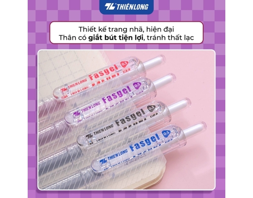 Bút Gel GEL-068 Mực Xanh Thiên Long ảnh 3