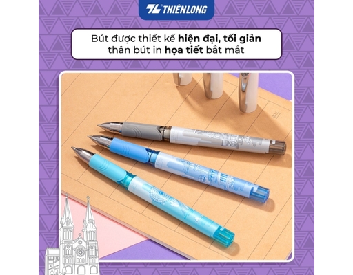 Bút Gel GEL-059 Mực Xanh Thiên Long ảnh 4