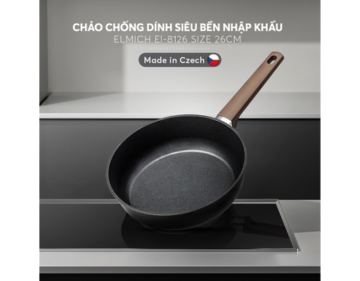 Chảo Chống Dính Siêu Bền Nhập Khẩu EL-8126 26cm Elmich ảnh 2