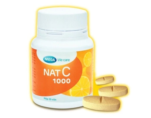 Thực Phẩm Bảo Vệ Sức Khỏe Viên Uống Bổ Sung Nat C Tăng Sức Đề Kháng 30 Viên MEGA We care ảnh 3