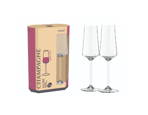 Bộ 2 Ly Rượu Thủy Tinh Allure Sparkling 220ml Ocean ảnh 1