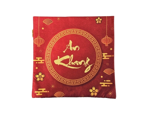 Vỏ Gối Tựa Vải Bố 45x45cm Họa Tiết An Khang Kenhome ảnh 0