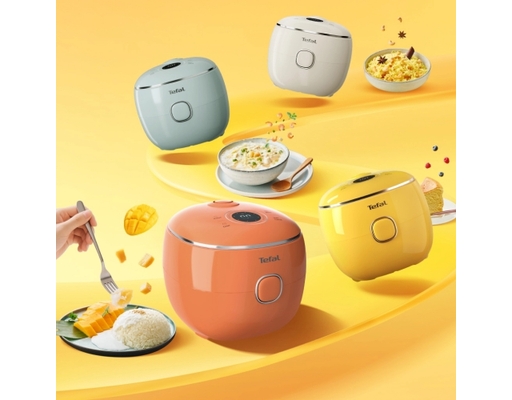 Nồi Cơm Điện Tử Mini 0.7L Pop RK535AY0 Màu Be Tefal ảnh 2