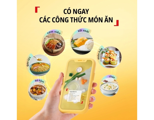 Nồi Cơm Điện Tử Mini 0.7L Pop RK535AY0 Màu Be Tefal ảnh 6