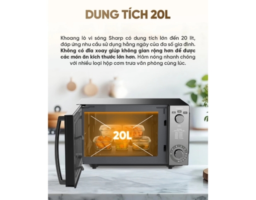 Lò Vi Sóng R-2046FB-BK 20L Sharp ảnh 5