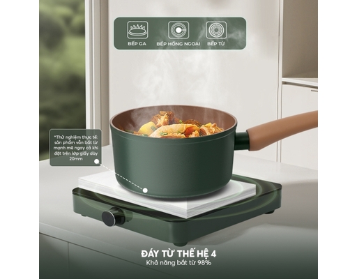 Quánh Chống Dính Ceramic Harmony EL540PT16 Size 16cm Elmich ảnh 12