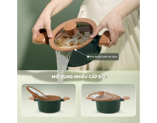Nồi Chống Dính Ceramic Harmony EL5540PT20 Size 20cm Elmich ảnh 13