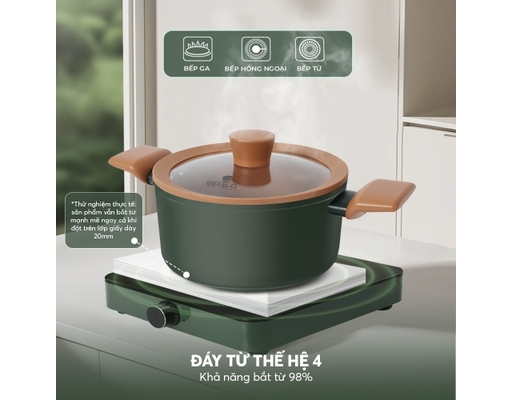 Nồi Chống Dính Ceramic Harmony EL5540PT20 Size 20cm Elmich ảnh 10