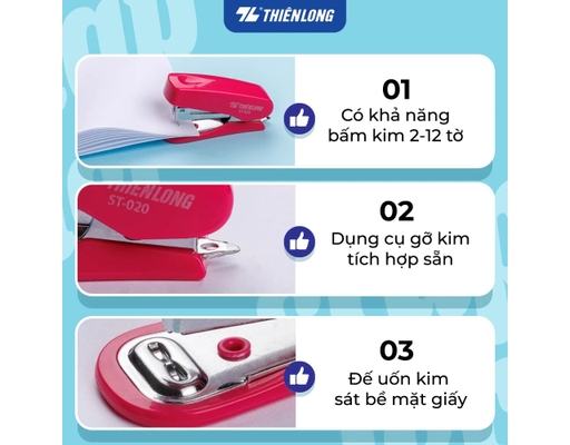 Bấm Kim Mini Basic Số 10 ST-020 Thiên Long ảnh 2