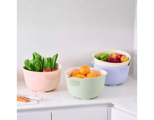 Bộ Thau Rổ Sâu Lòng Yoko 32cm Dung Tích 3.6L Inochi ảnh 4