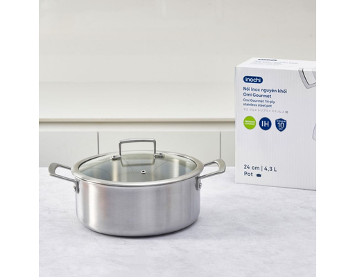 Nồi Inox Nguyên Khối Omi Gourmet 20cm Inochi ảnh 7