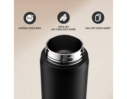 Bình Giữ Nhiệt Có Loa Bluetooth 500ml Màu Đen La Gourmet ảnh 5