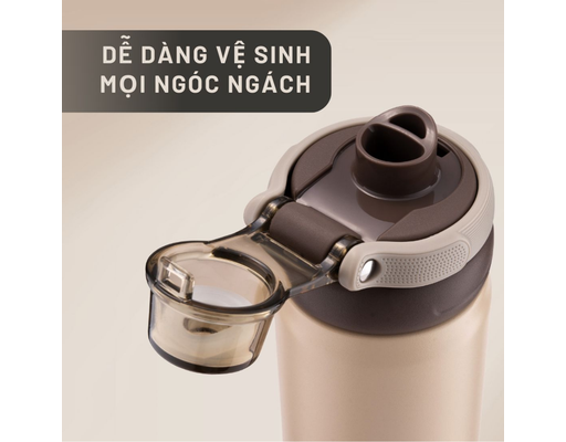 Bình Giữ Nhiệt Có Loa Bluetooth 500ml Màu Be La Gourmet ảnh 3