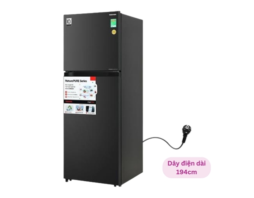 [Đặt Trước] Tủ Lạnh Inverter 271L GR-RT349WE PMV 68 Toshiba ảnh 2