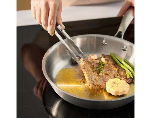 Chảo Inox Nguyên Khối Omi Gourmet Size 28cm Inochi ảnh 4
