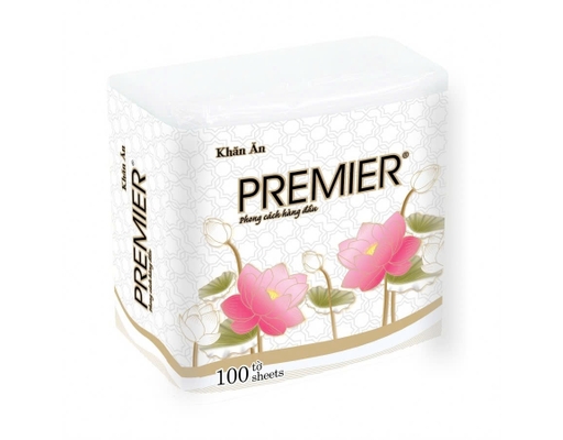 Khăn Ăn 33x33cm Túi 100 Tờ Premier ảnh 0