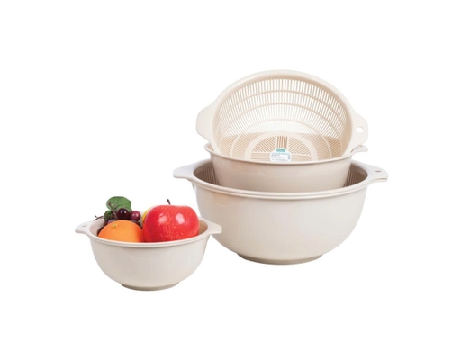 Bộ 3 Thau Rổ Bioplas 20cm+24cm+30cm Biohome ảnh 5