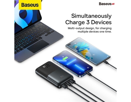 Sạc Dự Phòng Enerfill Bipow2 Pro 10000mAh 22.5W Màu Đen Baseus ảnh 4