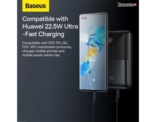 Sạc Dự Phòng Enerfill Bipow2 Pro 10000mAh 22.5W Màu Đen Baseus ảnh 6