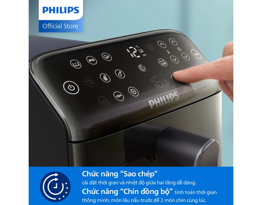 Nồi Chiên Không Dầu 2 Tầng NA462/70 Dung Tích 10L Philips ảnh 13